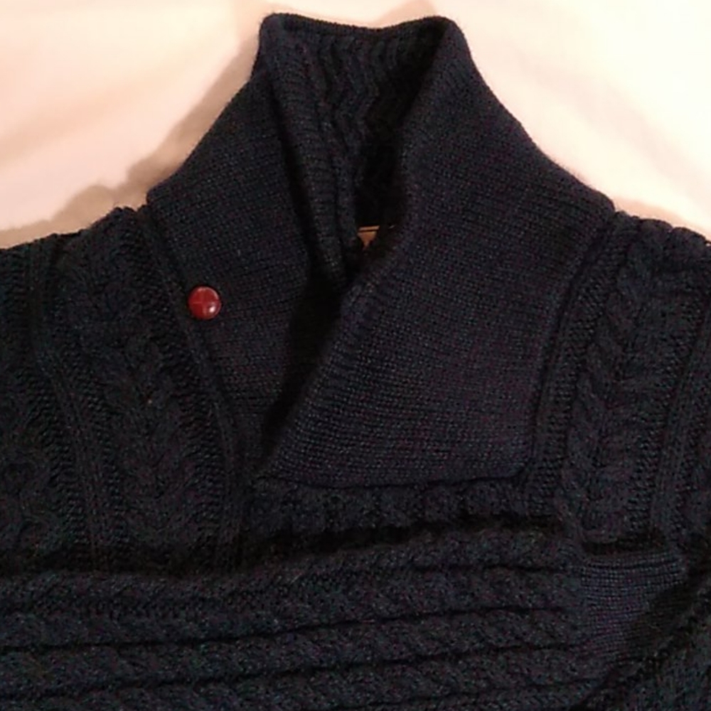L.L Bean Irish Heritage wool cable knit sweater XL